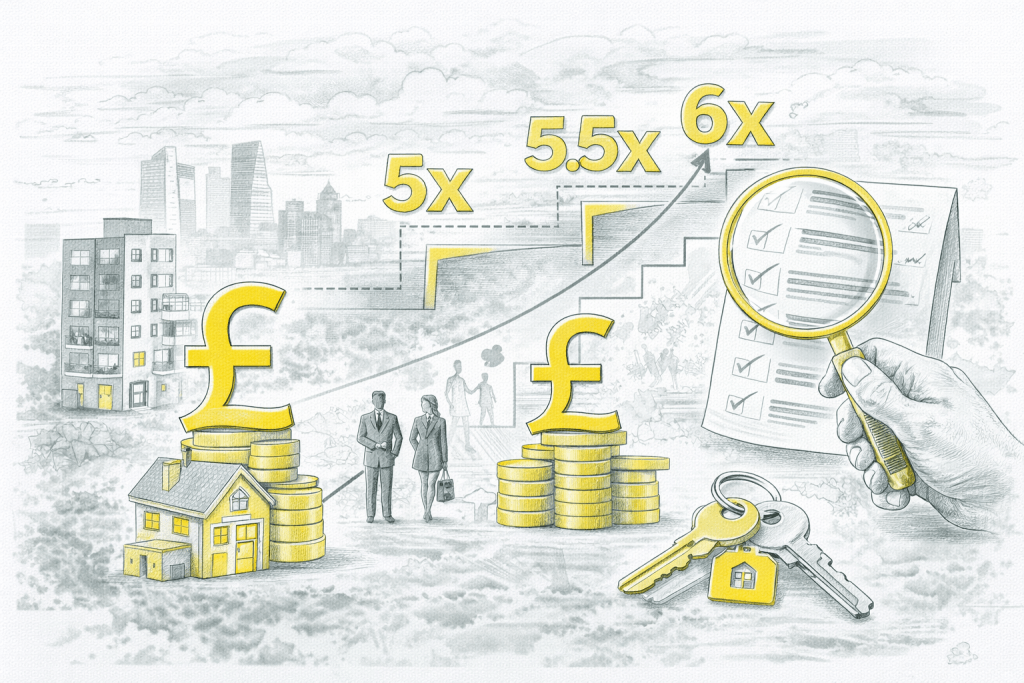 Affordability loosening higher income multiples 5 5x 6x