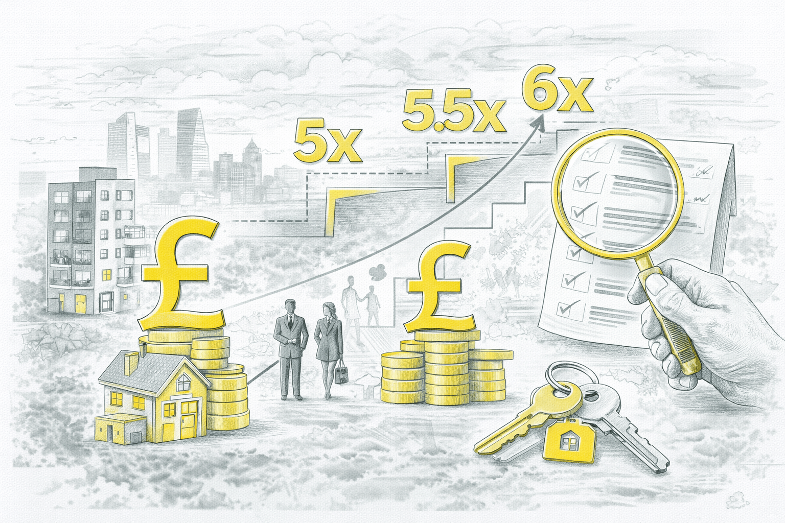 Affordability loosening higher income multiples 5 5x 6x