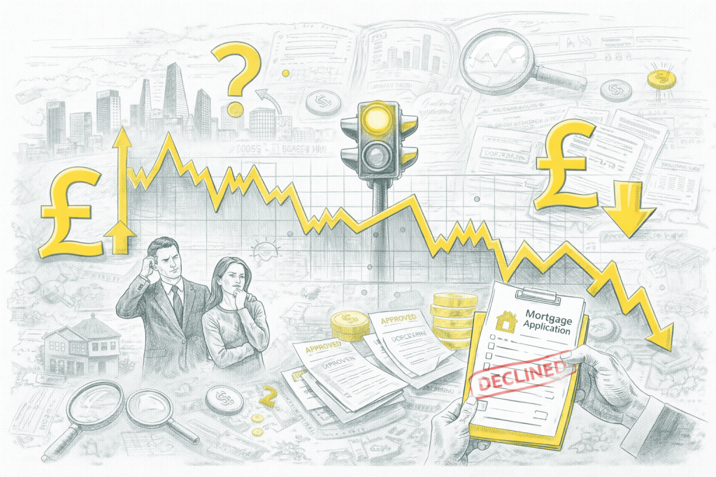 Mortgage approvals wobble data story