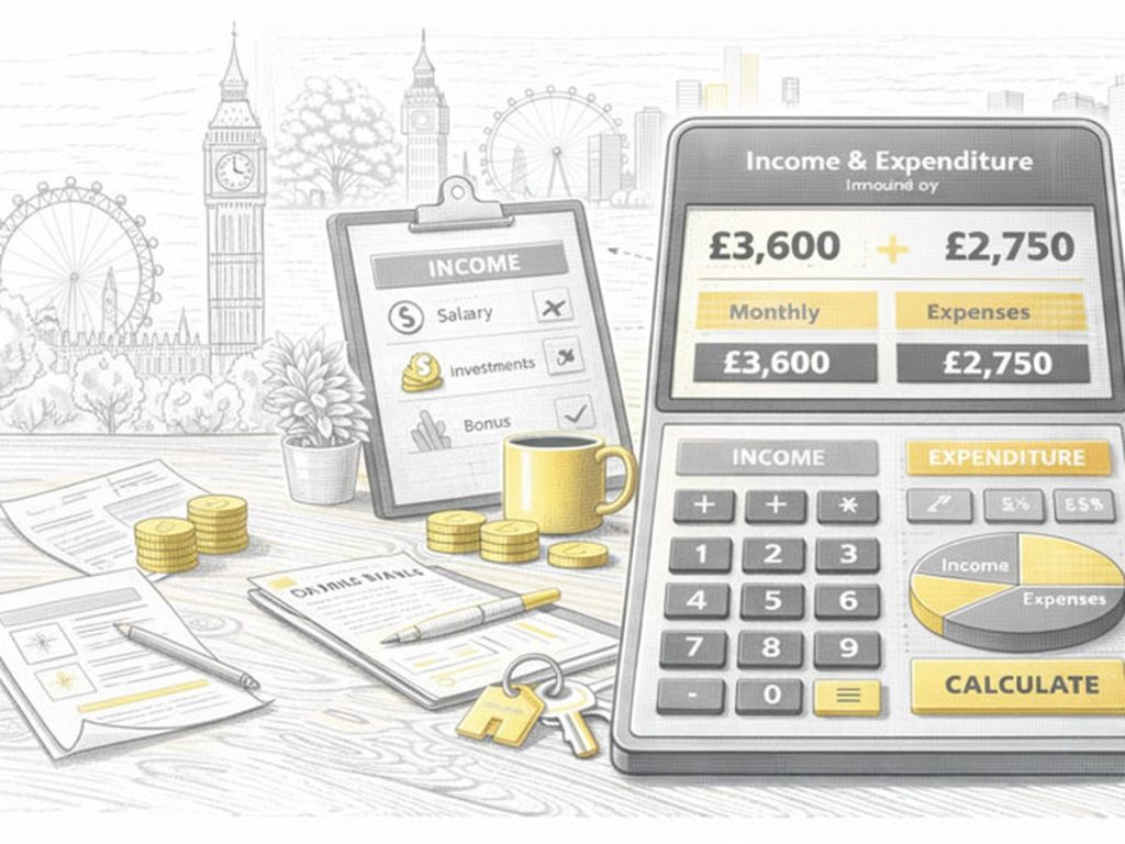 Income expenditure calculator